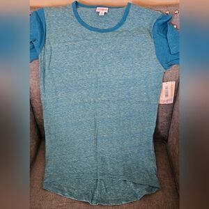 Girls Blue/Green LuLaRoe Heathered T-Shirt